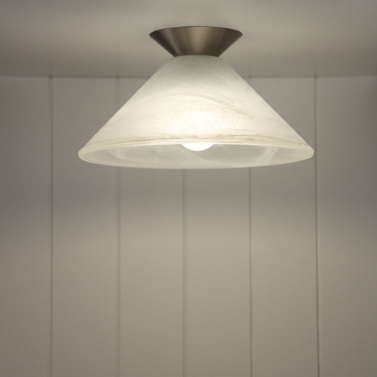 Vamp DIY Alabaster Glass DIY 290mm - Mases LightingOriel Lighting