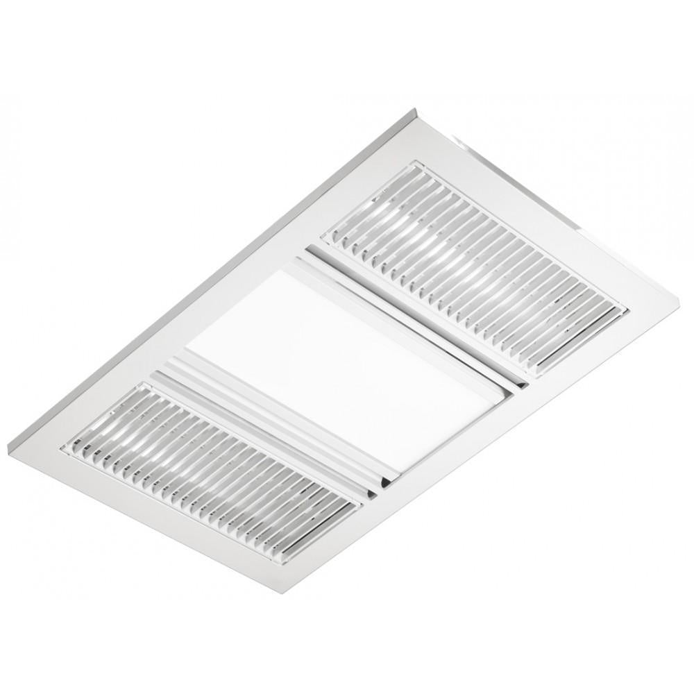 Ventair AIRBUS-3-IN-1 - 3-in-1 High Performance Bathroom Heater 18W LED Light and Exhaust Fan Unit - Mases LightingVentair