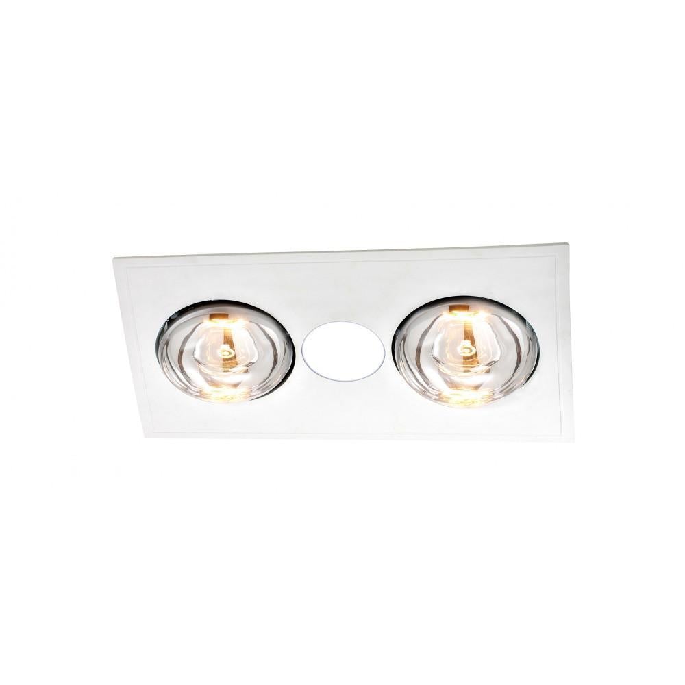 Ventair MYKA-2 - 3-in-1 Slimline Bathroom Heater Light & Exhaust Unit - Mases LightingVentair