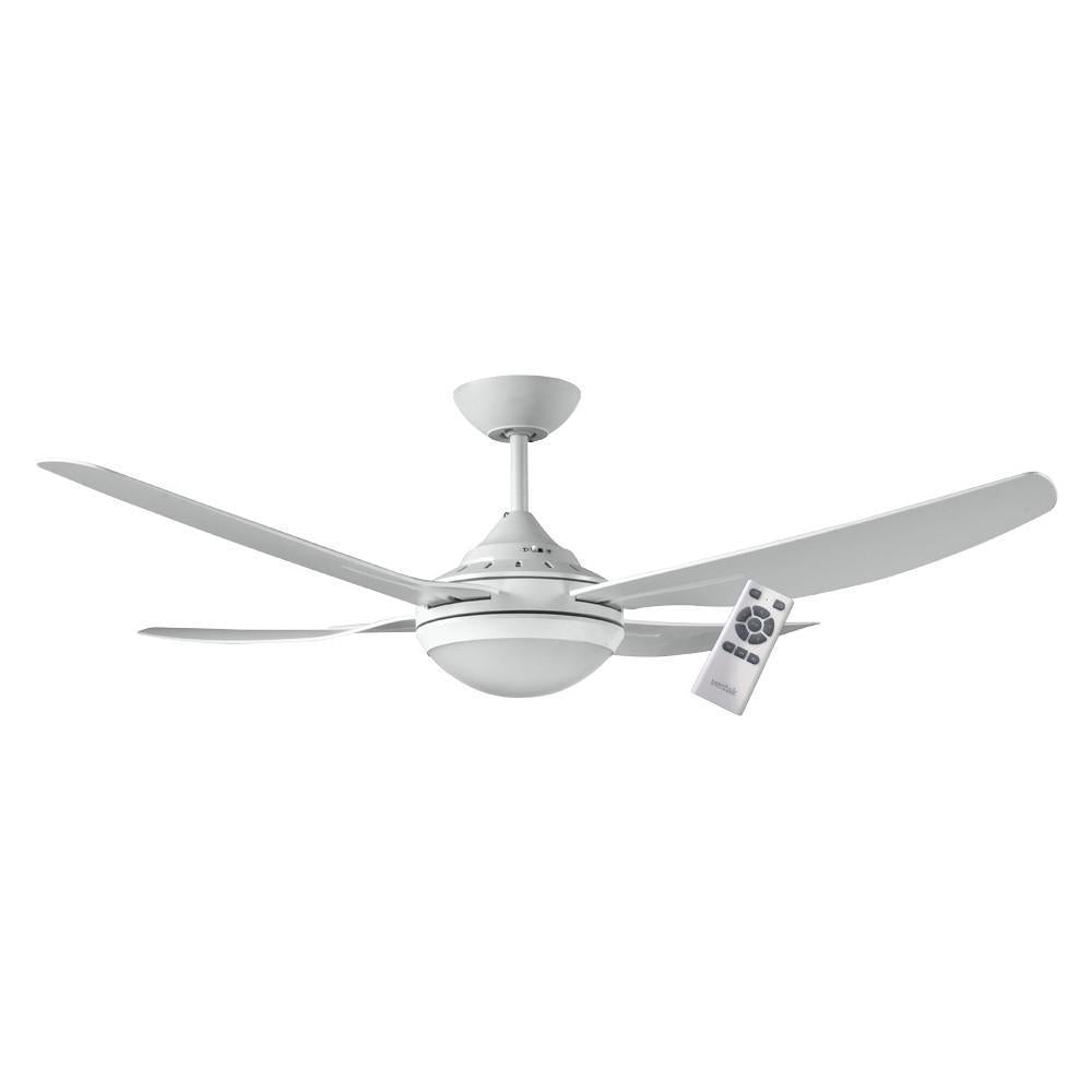 Ventair ROYALE-II-DC-LIGHT - 4 Blade 1320mm 52" DC Ceiling Fan With 18W LED Light - Mases LightingVentair