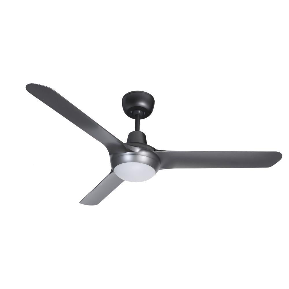 Ventair SPYDA-50-LIGHT - 3 Blade 1250mm 50" Fully Moulded PC AC Ceiling Fan With 20W LED Light - Mases LightingVentair