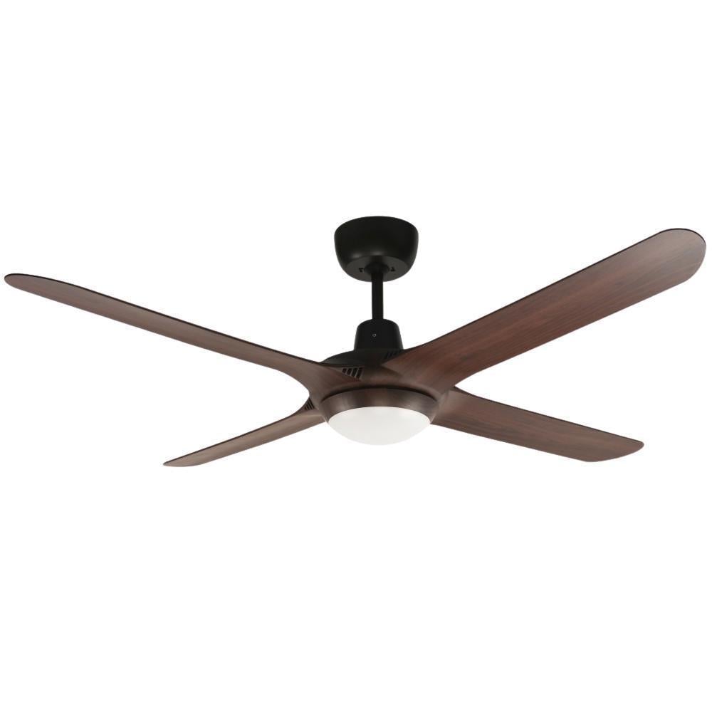 Ventair SPYDA-50-LIGHT - 4 Blade 1250mm 50" Fully Moulded PC AC Ceiling Fan With 20W LED Light - Mases LightingVentair