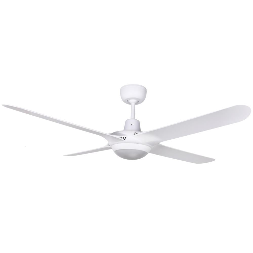 Ventair SPYDA-50-LIGHT - 4 Blade 1250mm 50" Fully Moulded PC AC Ceiling Fan With 20W LED Light - Mases LightingVentair