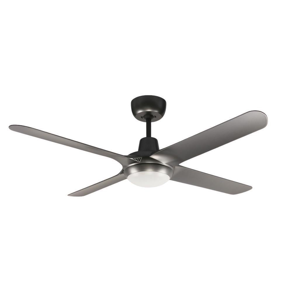 Ventair SPYDA-50-LIGHT - 4 Blade 1250mm 50" Fully Moulded PC AC Ceiling Fan With 20W LED Light - Mases LightingVentair