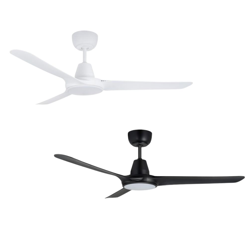 Ventair SPYDA-EC - 3 Blade 50" 1250mm EC Ceiling Fan with Switchable CCT LED Light - Mases LightingVentair