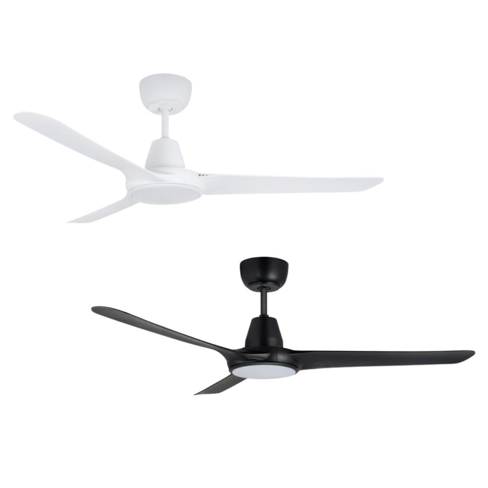 Ventair SPYDA-EC - 3 Blade 56" 1400mm EC Ceiling Fan with Switchable CCT LED Light - Mases LightingVentair