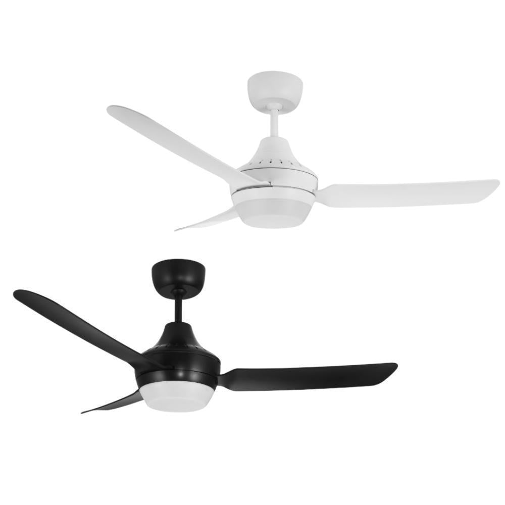 Ventair STANZA-48-LIGHT - 3 Blade 1220mm 48" AC Ceiling Fan With Light - Mases LightingVentair