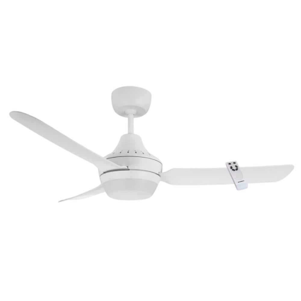 Ventair STANZA White 48" (1220mm) AC Ceiling Fan With Light And Remote - Mases LightingVentair