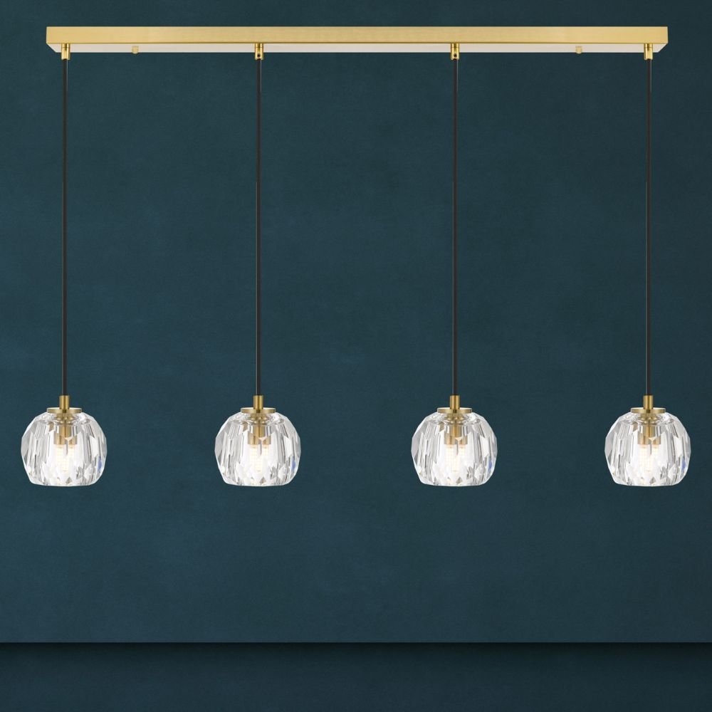 ZAHA - 12W Replaceable G9 LED 4 Light Bar Pendant - 3000K - Mases LightingTelbix
