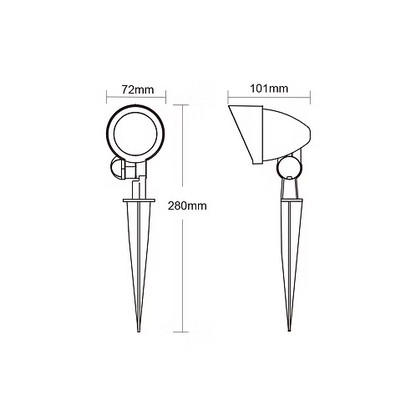 3A Garden Spike 5W CD07-BKRGBCW5C01