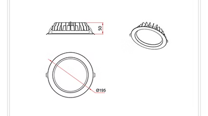 3A 20W COB Downlight DL2005