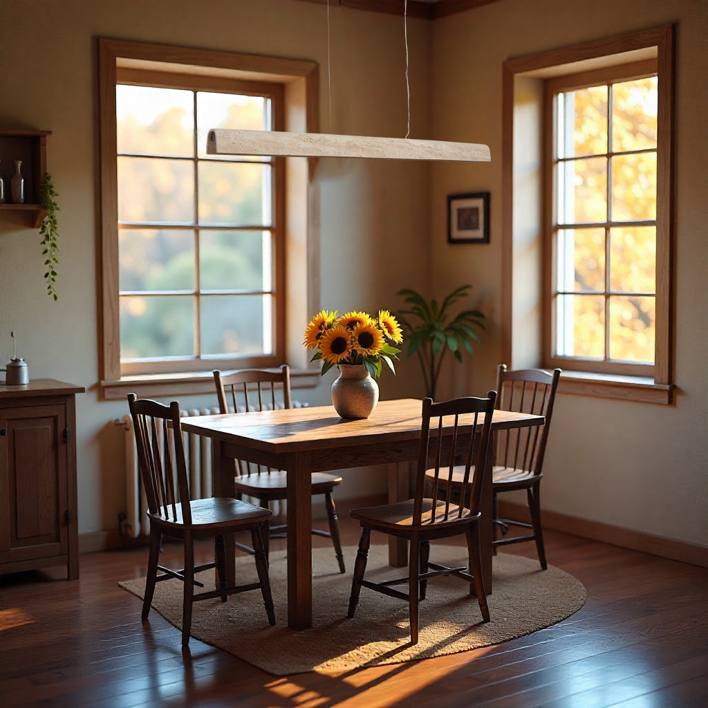Arc Travertine Pendant Light