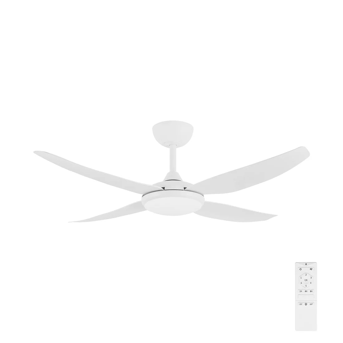 Brilliant Amari Series II 4-Blades 52'' DC Ceiling Fan With of Without Light