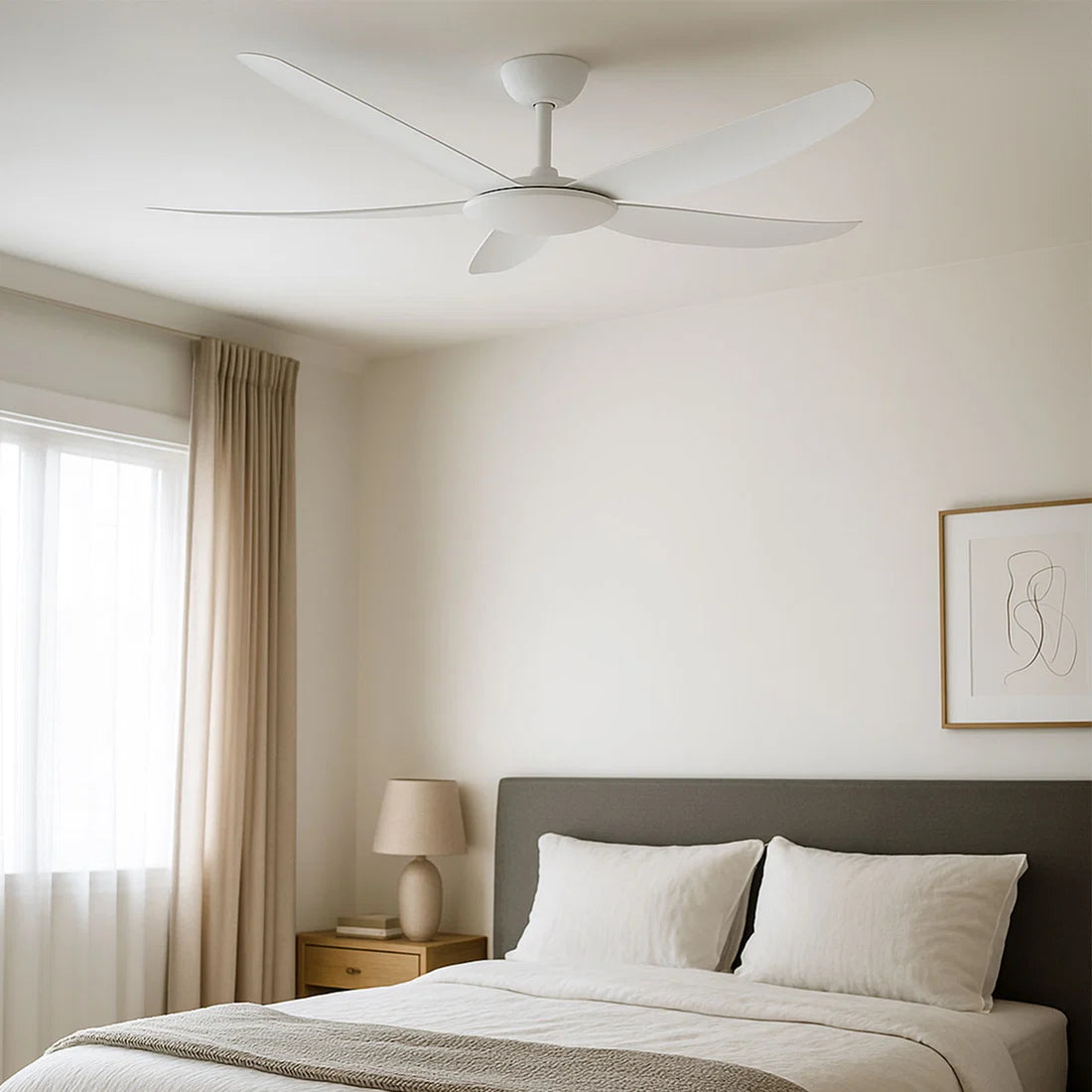 Brilliant Amari Series II 56'' DC 5-Blades Ceiling Fan With or Without Light