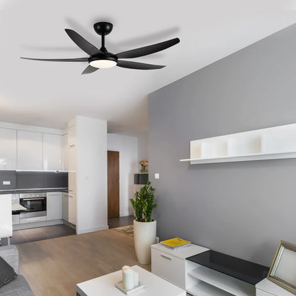 Brilliant Amari Series II 56'' DC 5-Blades Ceiling Fan With or Without Light