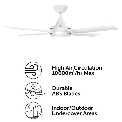 Brilliant Cairns 48" DC Ceiling Fan With of Without Light