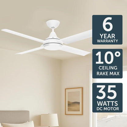 Brilliant Cairns 52" DC Ceiling Fan With of Without Light