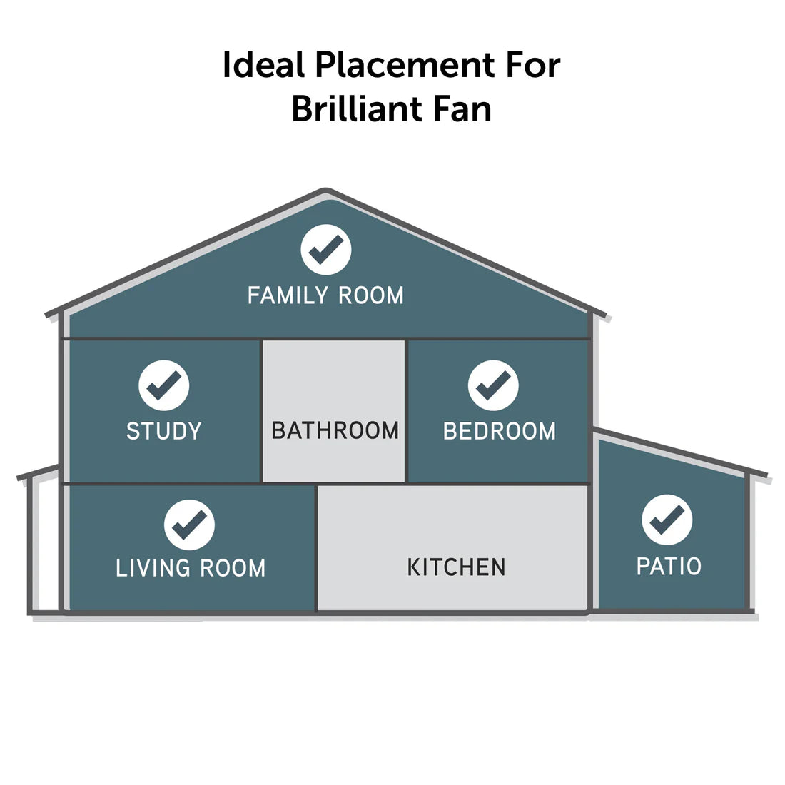 Brilliant Cairns 52" DC Ceiling Fan With of Without Light