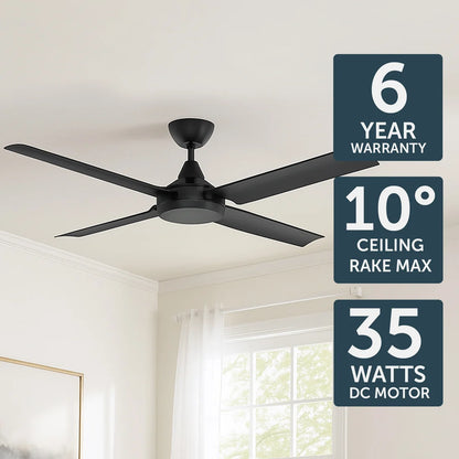 Brilliant Cairns 52" DC Ceiling Fan With of Without Light
