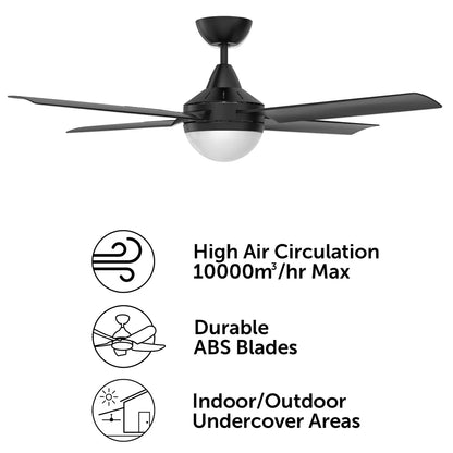 Brilliant Cairns 48" DC Ceiling Fan With of Without Light