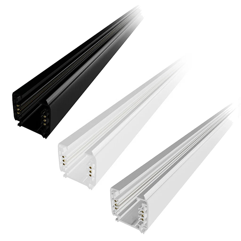 240V 3 - Circuit Track 3000mm in Black, White or Silver - Mases LightingTrend Lighting