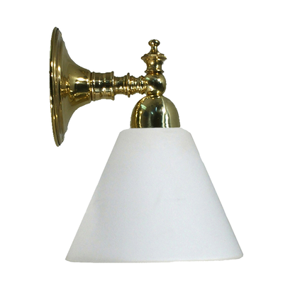 KOSCINA 1 Light Clear or Frost Glass Wall Light - Chrome or Brass