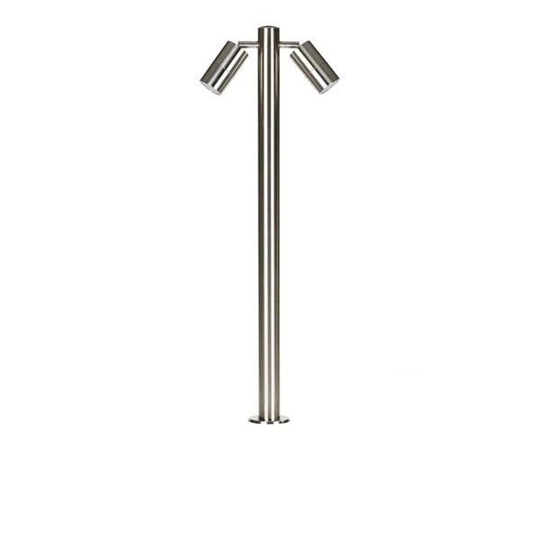 316 Stainless Steel Double Adjustable Bollard Light 900mm - HV1507T - SS316 - 12V, HV1507T - SS316 - 240V - Mases LightingHavit Lighting