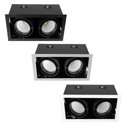 320mmx165mm LED Downlight 50w Black, Silver, White 2.7k, 3k, 4k, 5k, Vivid CRI 90+ XMB225 Trend Lighting - Mases LightingTrend Lighting