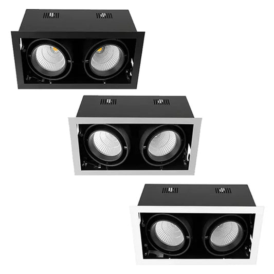320mmx165mm LED Downlight 50w Black, Silver, White 2.7k, 3k, 4k, 5k, Vivid CRI 90+ XMB225 Trend Lighting - Mases LightingTrend Lighting
