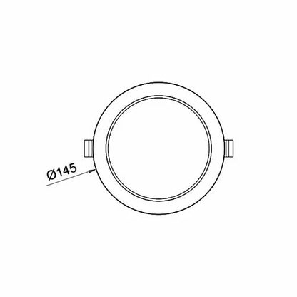 3A 15W High Efficiency Downlight DL1019/15W/TC - Mases Lighting3A