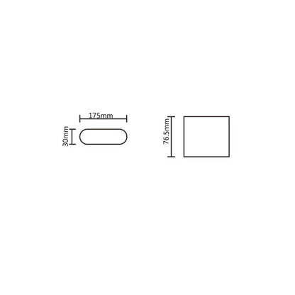 3A Lighting Ultra Slim Wall Light Tri Colour | Down only (ST363) - Mases Lighting3A Lighting