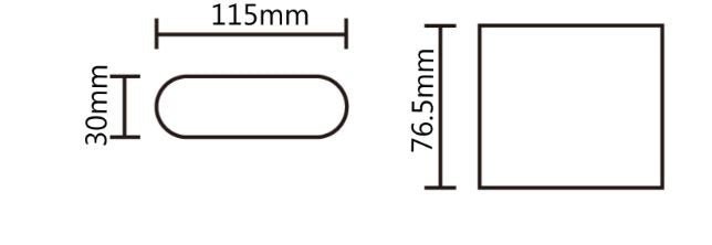 3A Lighting ST362 down-only wall light, IP54, 3000K/4000K/5000K — Mases Lighting
