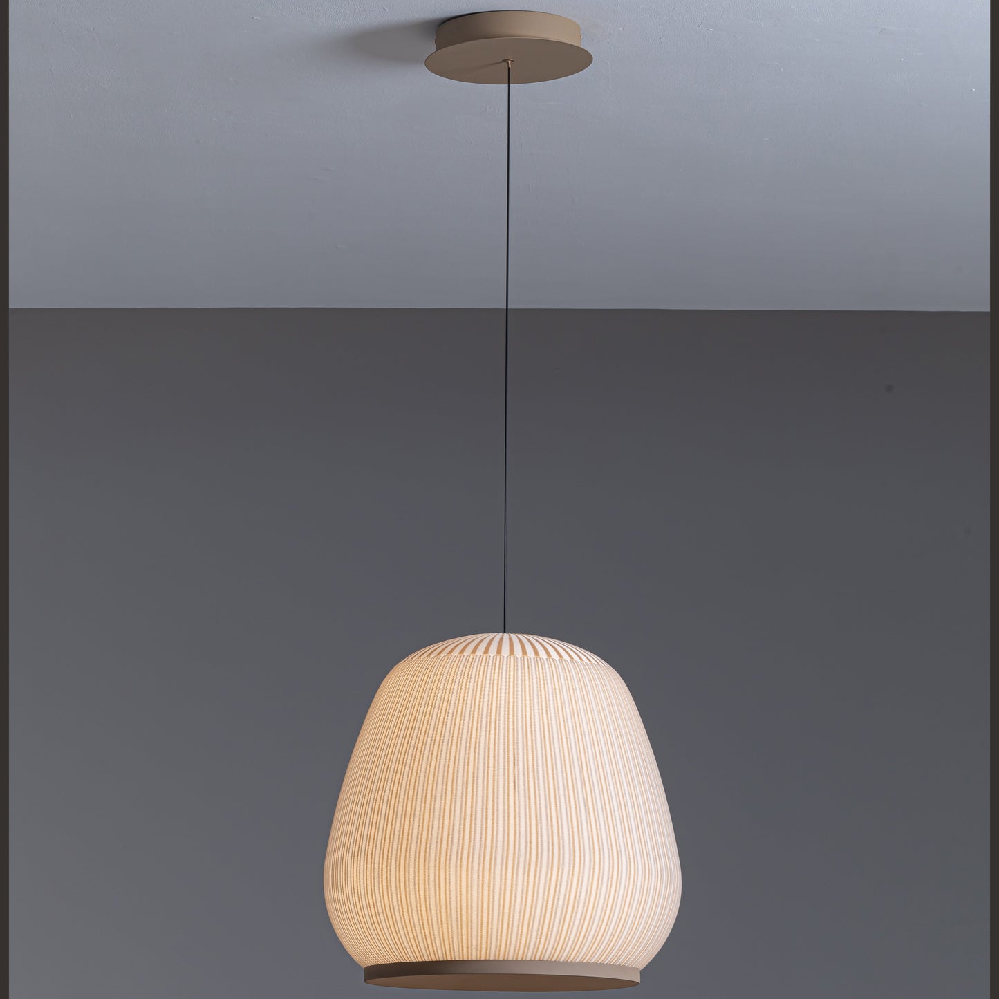 Emmeline Hand Knit Pendant Light Sand Yellow