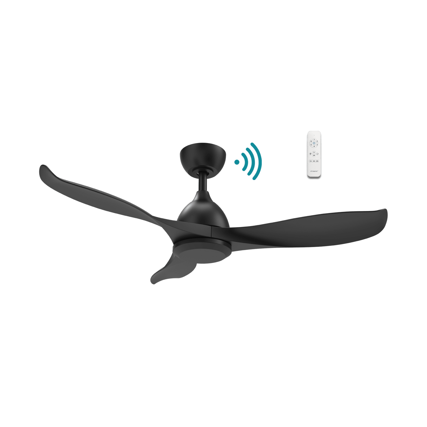 42" Scorpion DC Ceiling Fan Matt Black or Matt White MSDC103 by Martec - Mases LightingMartec
