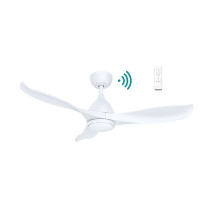 42" Scorpion DC Ceiling Fan Matt White or Matt Black with Light MSDC1033 Martec Lighting - Mases LightingMartec