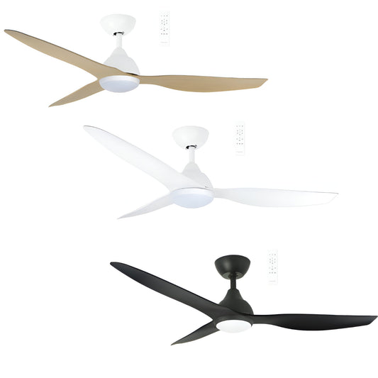 Martec Avoca 48-inch smart WiFi DC ceiling fan with 20W dimmable LED light — Martec