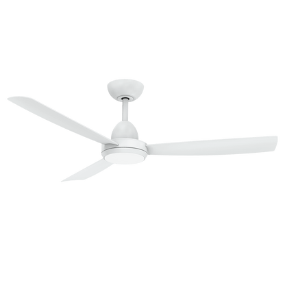48" Legend DC Ceiling Fan Matt White With light or Without Light | Martec Lighting - Mases LightingMartec