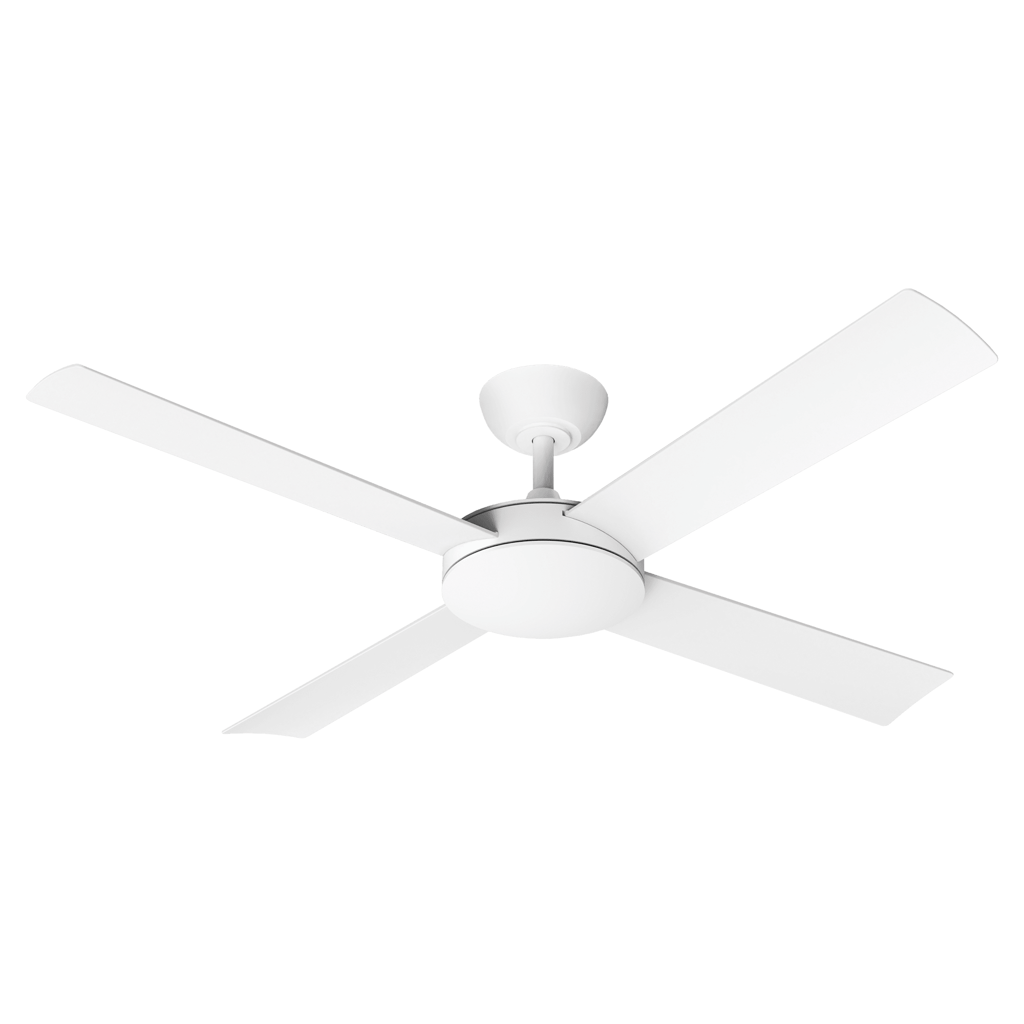 48" or 52" Proton DC Ceiling Fan Matt White | Martec Lighting - Mases LightingMartec