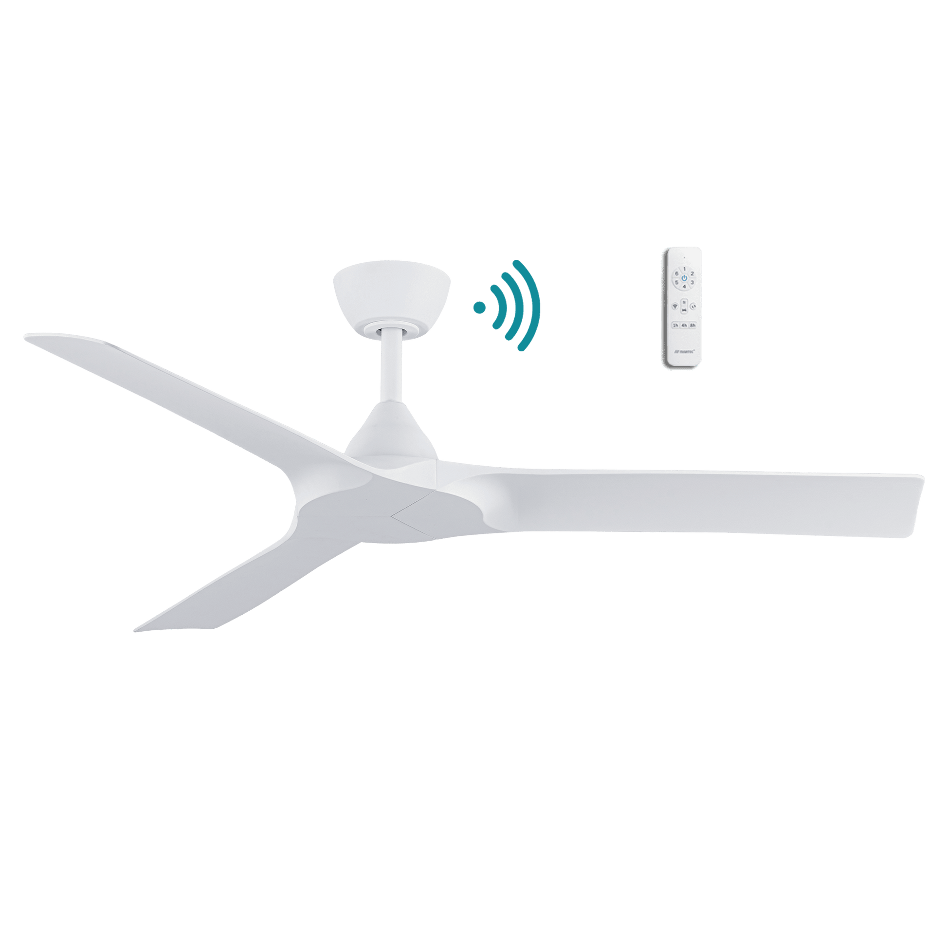 52” Alpine Smart DC Ceiling Fan Black/Walnut, White, Pewter/Charcoal MDCA133 Martec Lighting - Mases LightingMartec