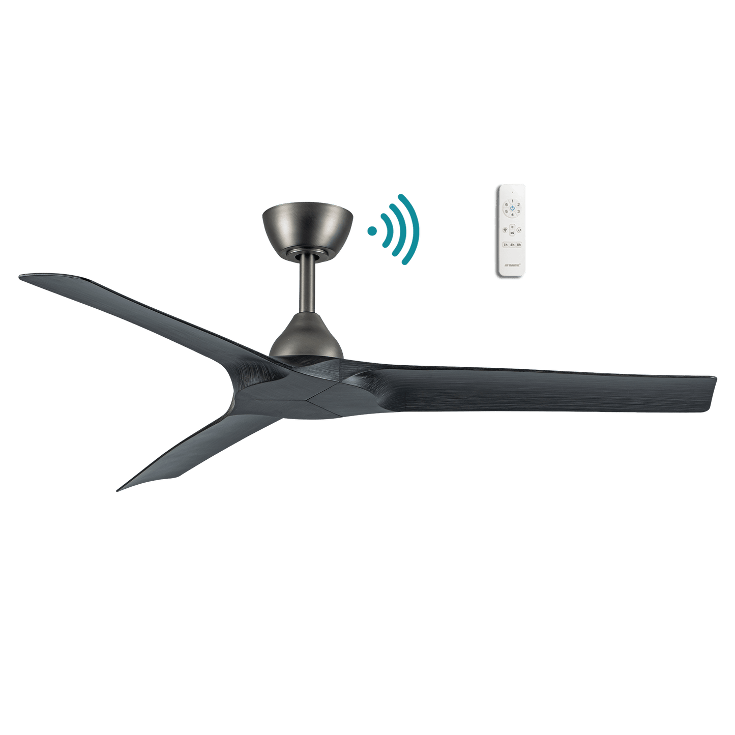 52” Alpine Smart DC Ceiling Fan Black/Walnut, White, Pewter/Charcoal MDCA133 Martec Lighting - Mases LightingMartec