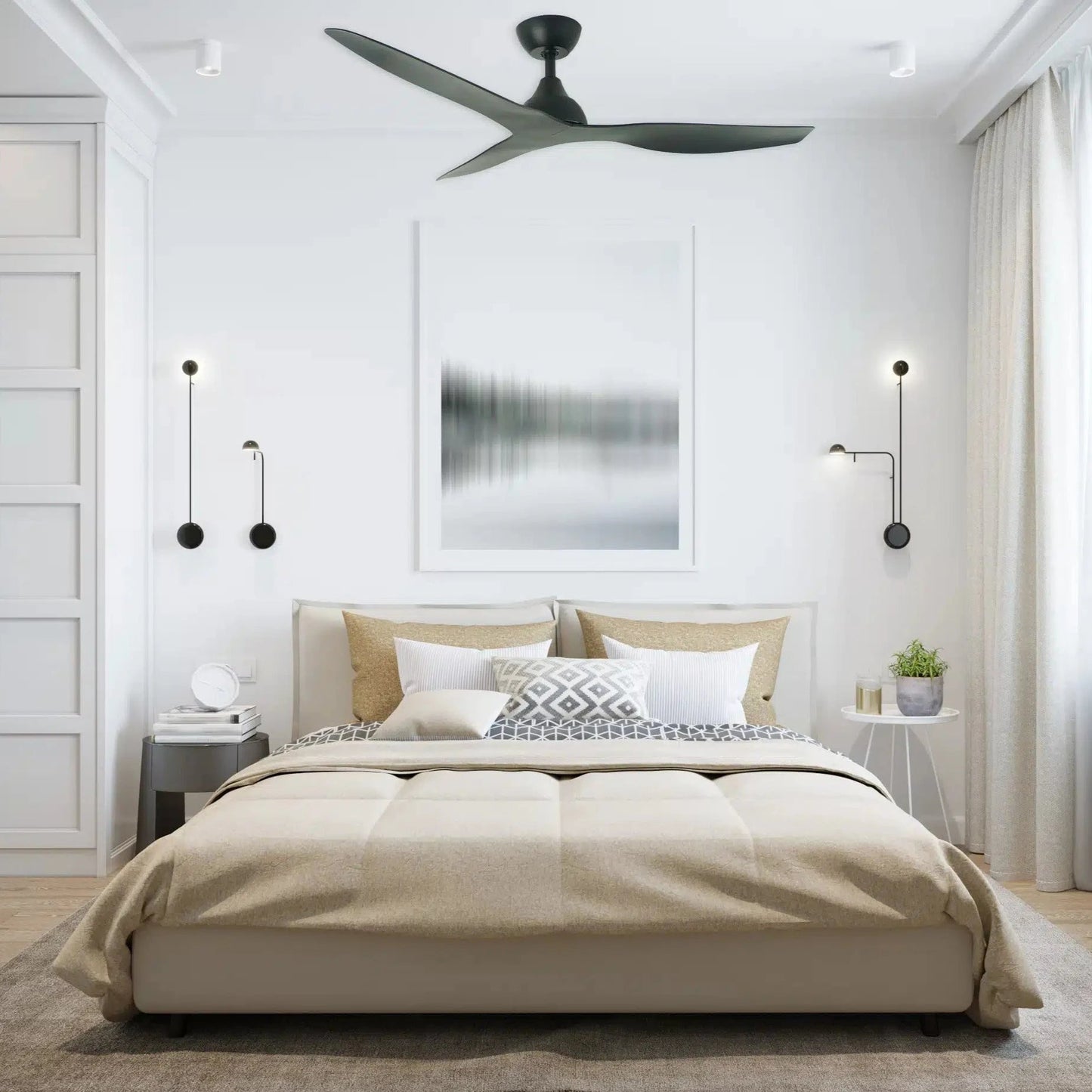 Martec Avoca 52" smart WiFi ceiling fan, slimline low-profile design