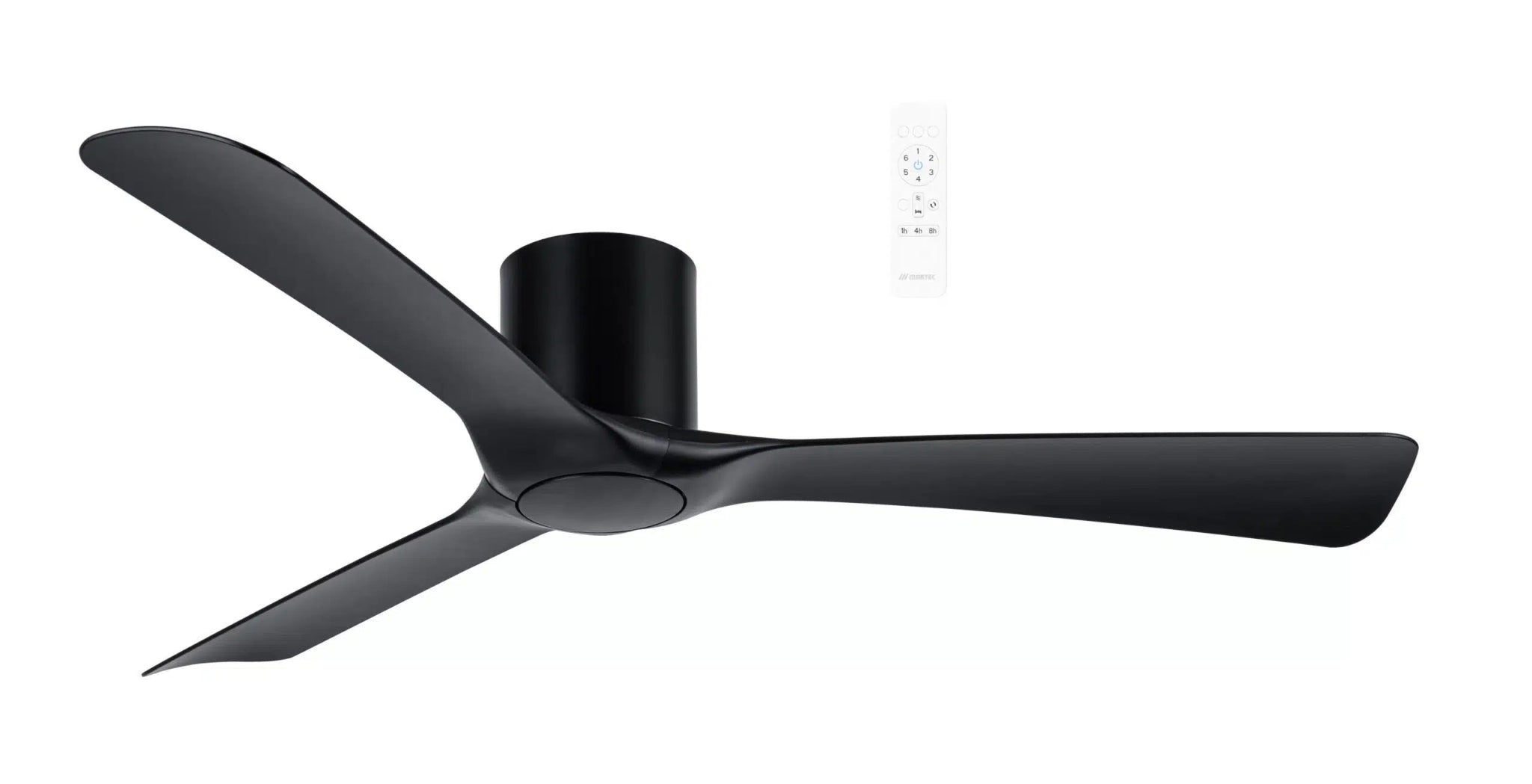 52" Fresno Smart WIFI DC Ceiling Fan Matt Black, MFDC133 Martec Lighting - Mases LightingMartec