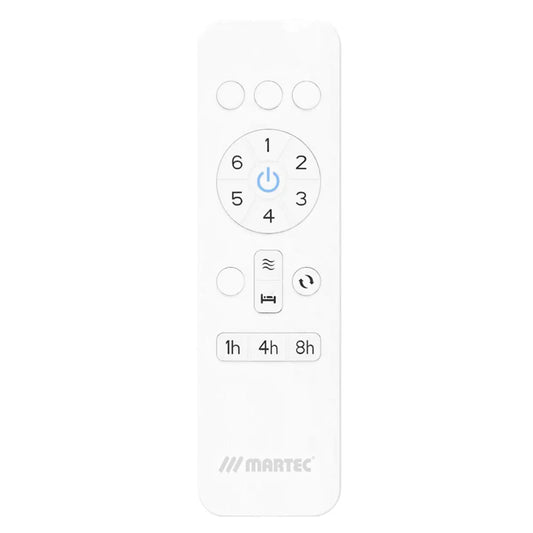 52" Hampton Smart WIFI DC Ceiling Fan White/Oak With Light by Martec Lighting - Mases LightingMartec
