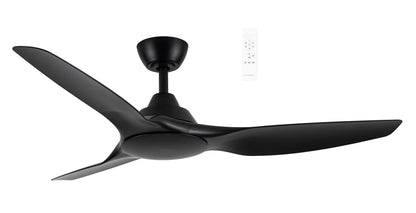52" Impact DC Ceiling Fan Matt Black, Matt White, Matt Black/Walnut MIDC133 Martec Lighting - Mases LightingMartec
