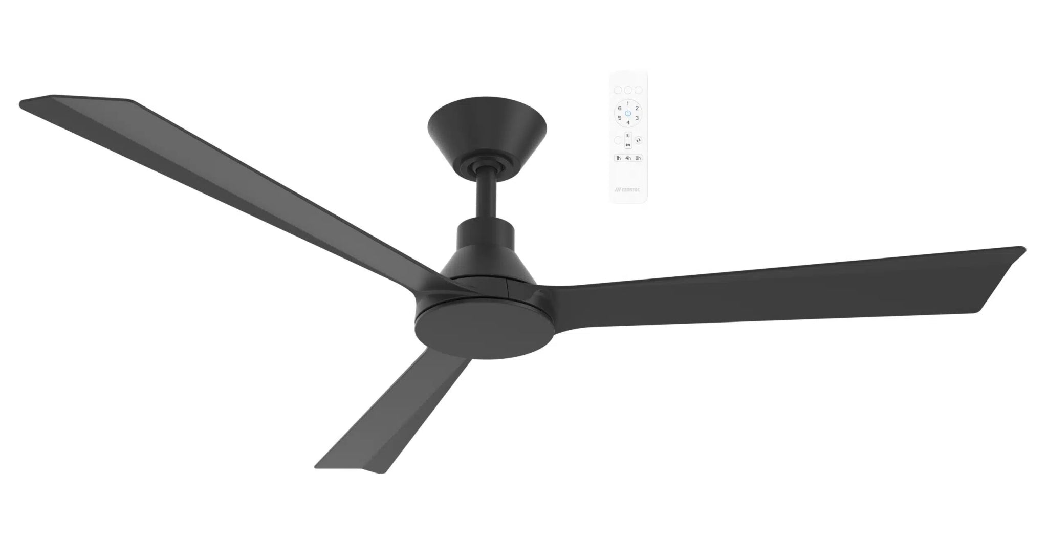 52" Riviera WiFi DC Ceiling Fan Matt Black MRDC133 Martec Lighting - Mases LightingMartec