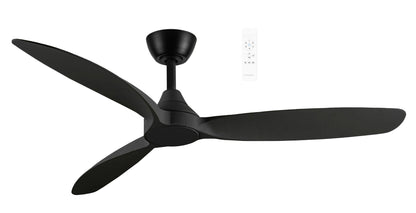 52" Seaforth DC Ceiling Fan Matt Black, Matt White, Matt Black/Teak MDCS133 Martec Lighting - Mases LightingMartec