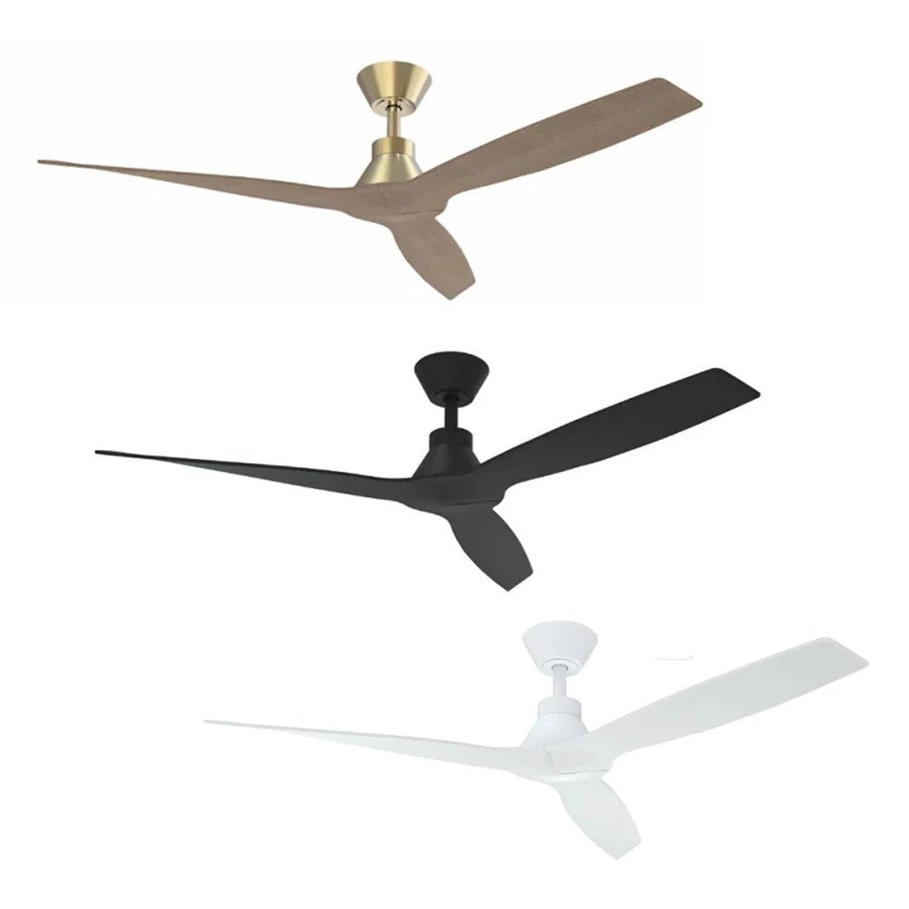 52" Triumph DC Ceiling Fan Antique Bronze/Walnut, Matt Black, Matt White MDCT133 Martec Lighting - Mases LightingMartec