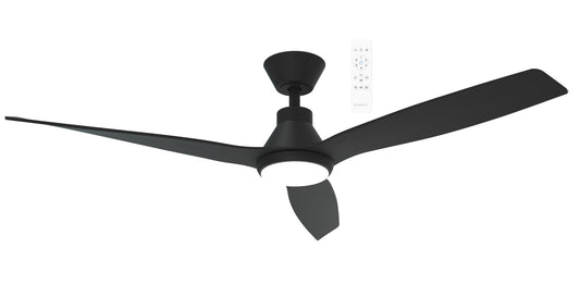52" Triumph DC Ceiling Fan Antique Bronze/Walnut, Matt Black, Matt White with Light MDCT1333 Martec Lighting - Mases LightingMartec
