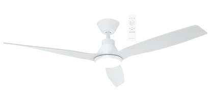 52" Triumph DC Ceiling Fan Antique Bronze/Walnut, Matt Black, Matt White with Light MDCT1333 Martec Lighting - Mases LightingMartec