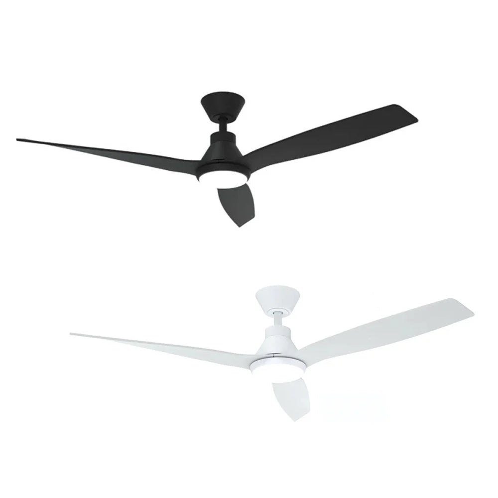 52" Triumph DC Ceiling Fan Antique Bronze/Walnut, Matt Black, Matt White with Light MDCT1333 Martec Lighting - Mases LightingMartec